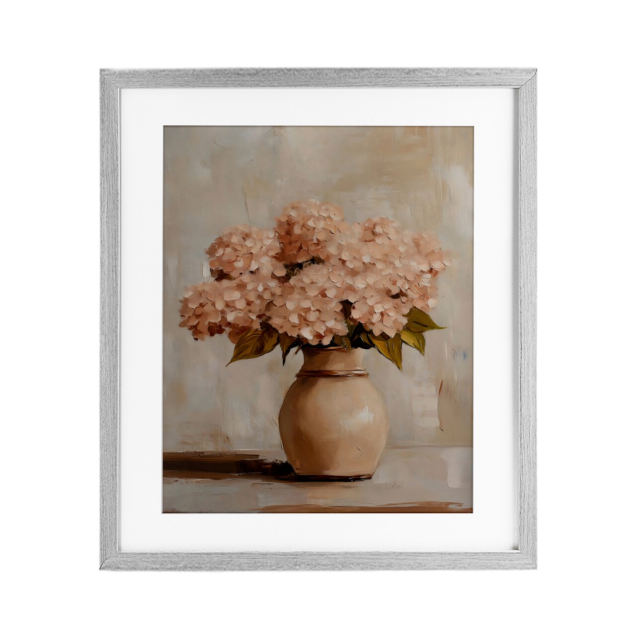 Stupell Industries Classic Blush Pink Hydrangeas Framed Print Under Glass, design by Franklyn Gregory